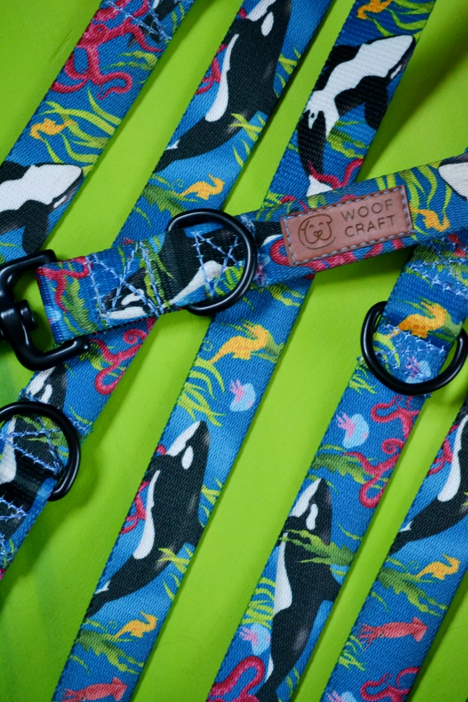 Smycz przepinana Morskie Pandy