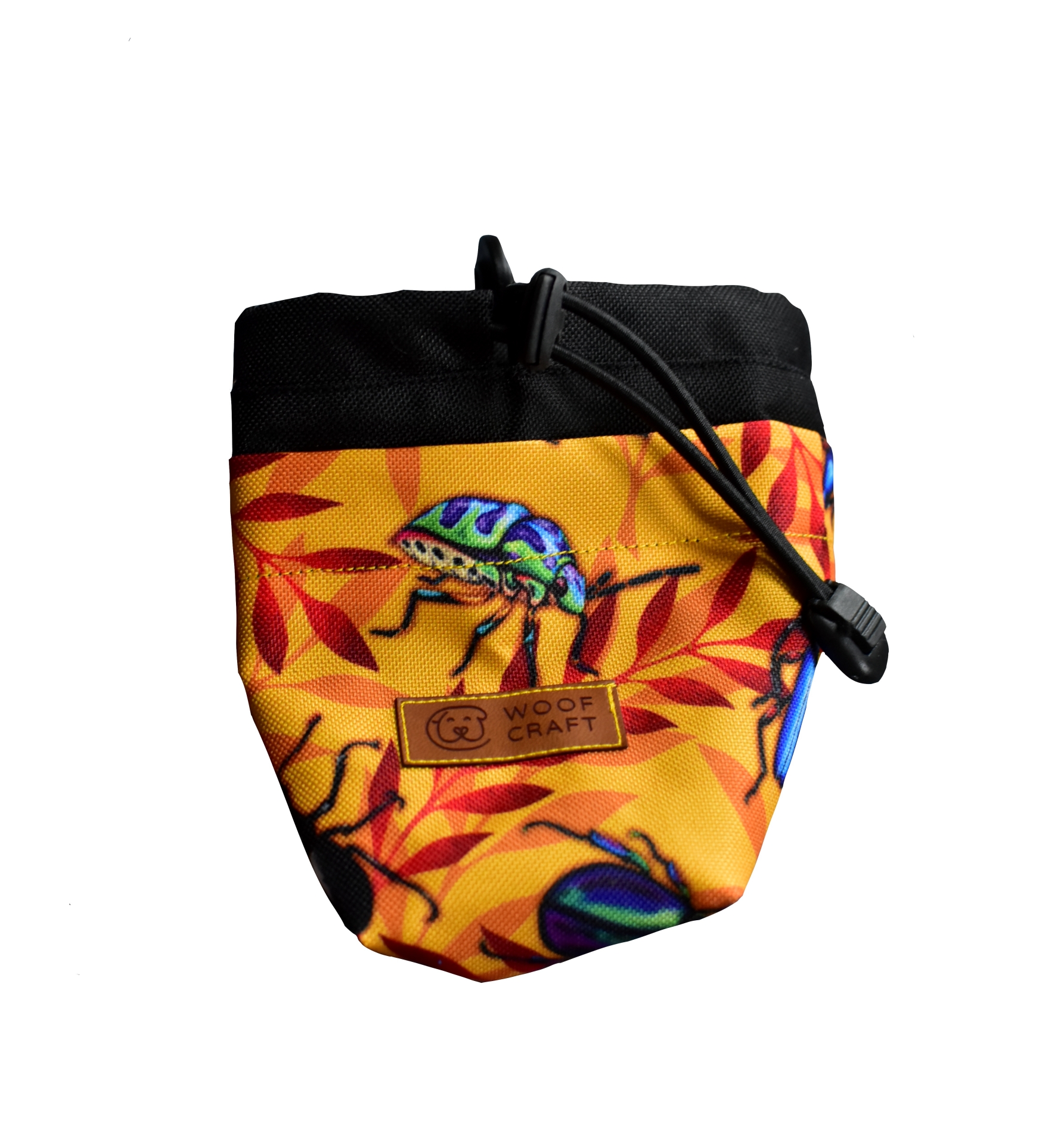 Żółta saszetka na smakołyki dla psa