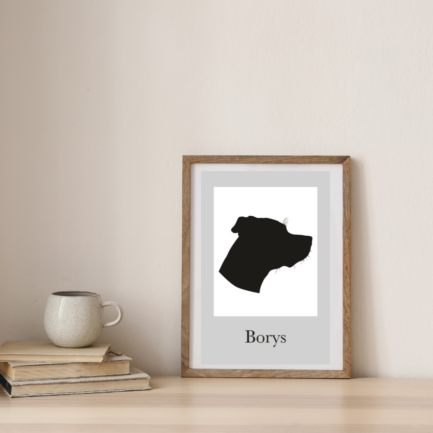 PERSONALIZOWANY PLAKAT Z TWOIM PSEM – PLIK CYFROWY