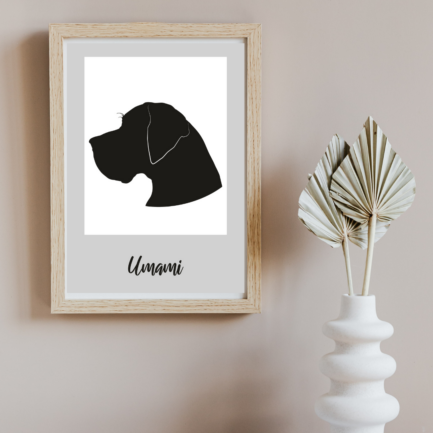 PERSONALIZOWANY PLAKAT Z TWOIM PSEM – WYDRUK